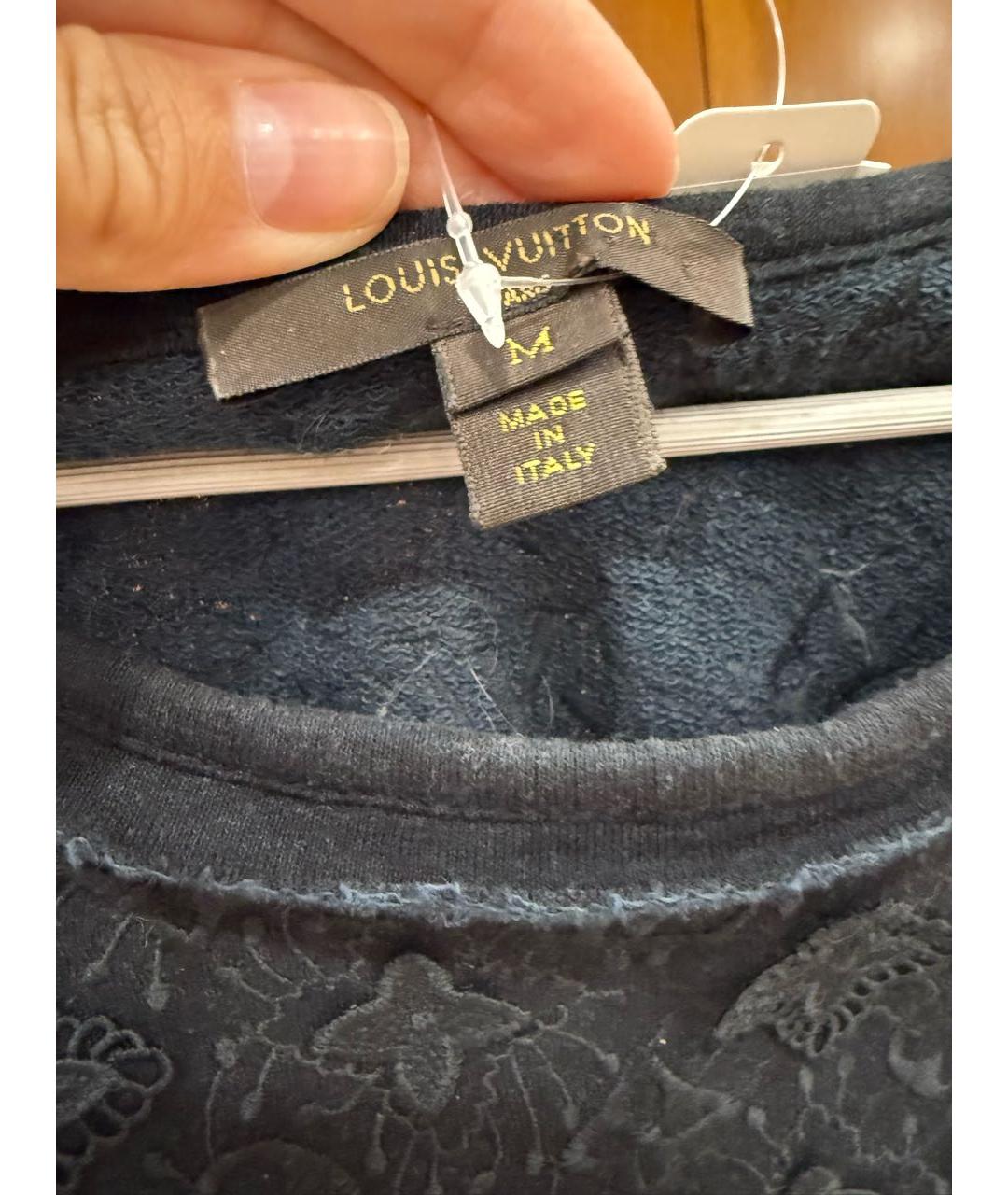 LOUIS VUITTON Черная хлопковая туника, фото 3
