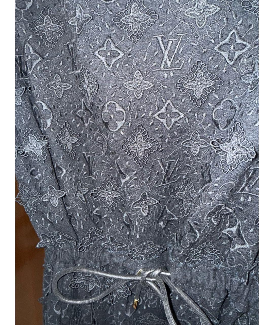 LOUIS VUITTON Черная хлопковая туника, фото 4