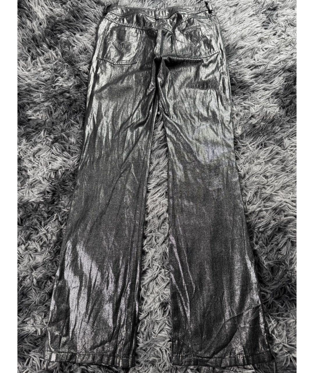 CHRISTIAN DIOR Серые хлопковые прямые джинсы, фото 2