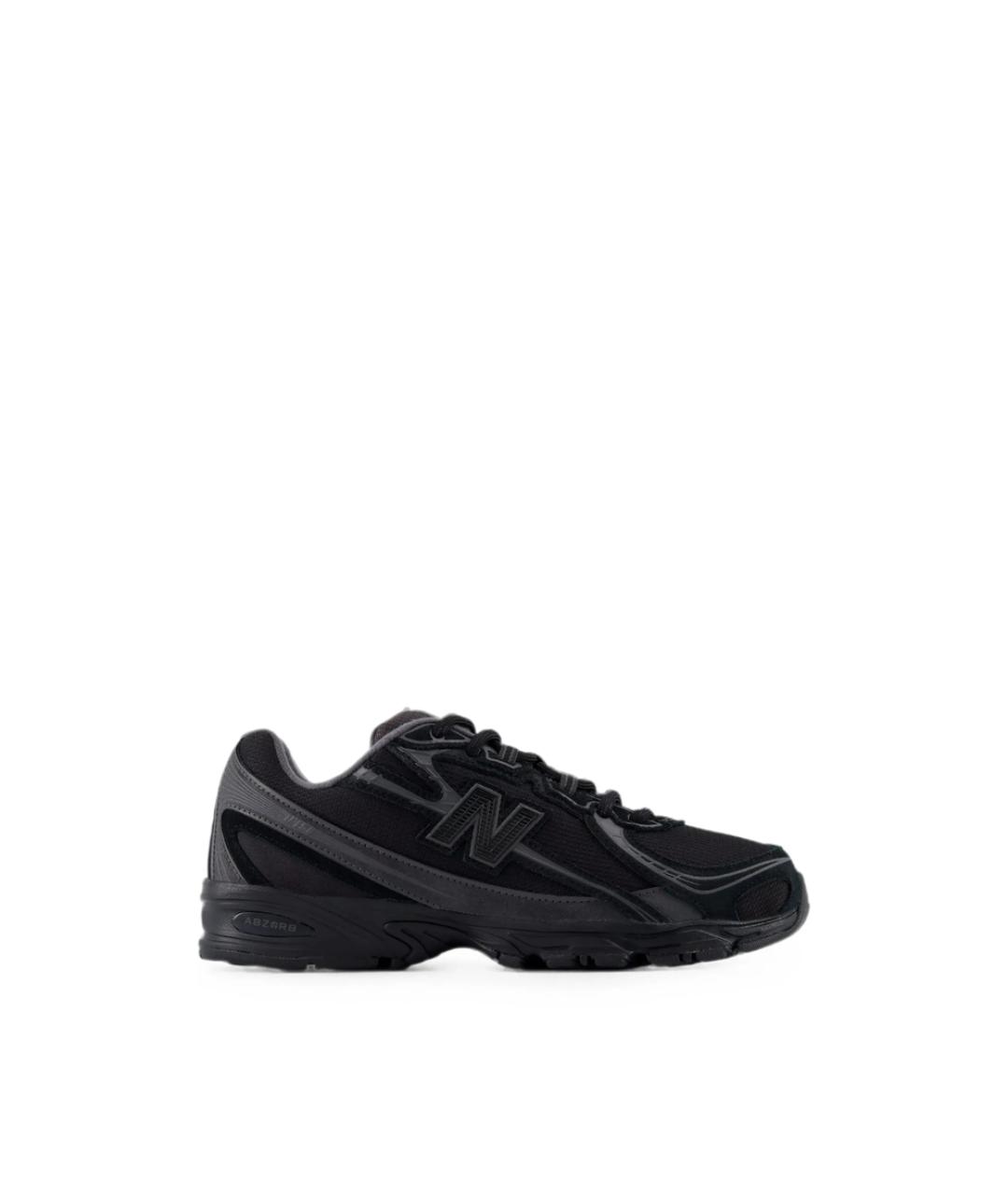 NEW BALANCE Черные замшевые низкие кроссовки / кеды, фото 1
