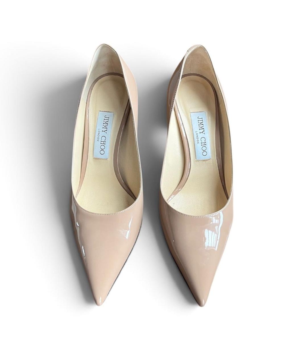 JIMMY CHOO Розовые туфли из лакированной кожи, фото 2