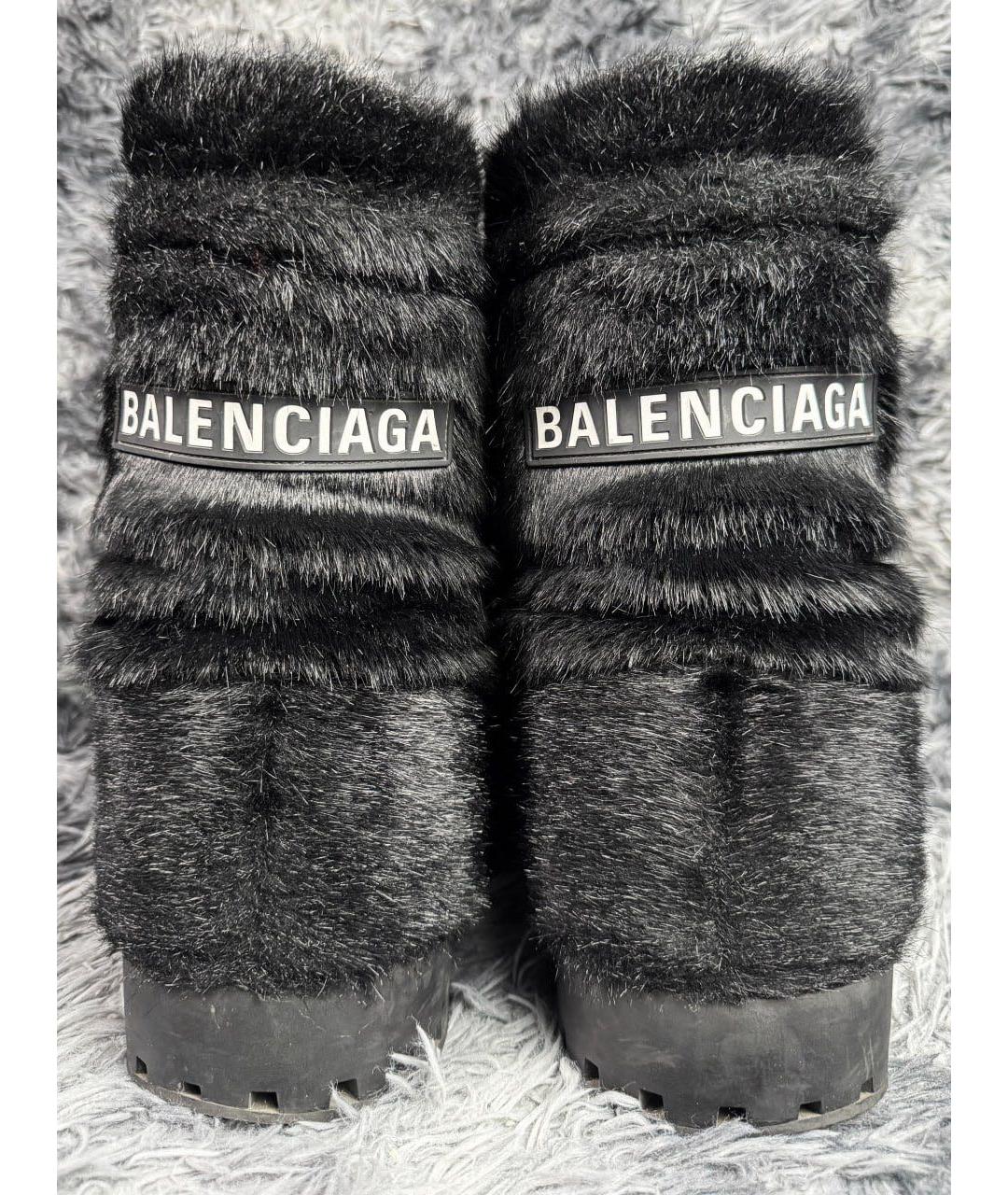 BALENCIAGA Черные высокие ботинки, фото 5