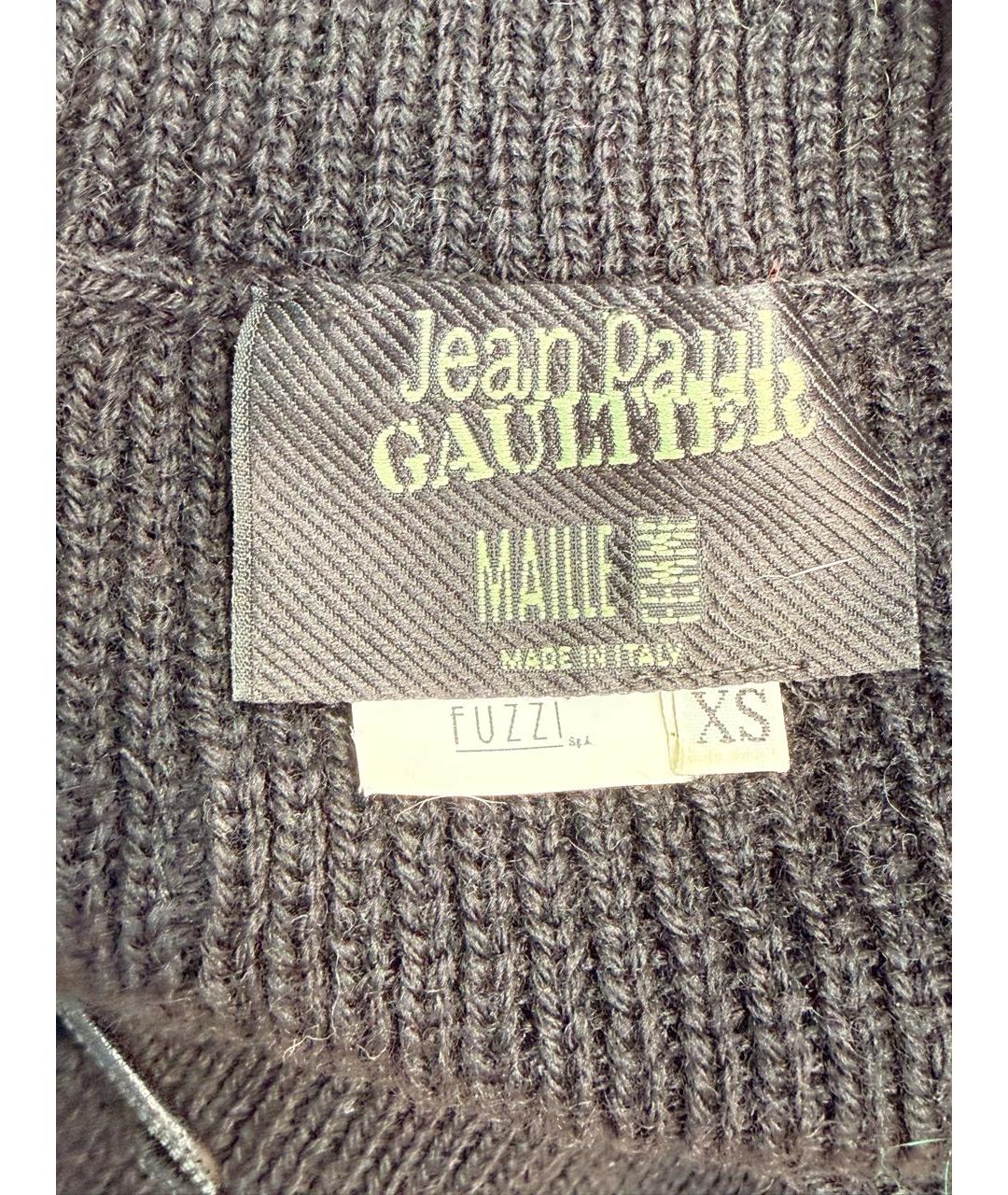 JEAN PAUL GAULTIER Черный шерстяной джемпер / свитер, фото 3