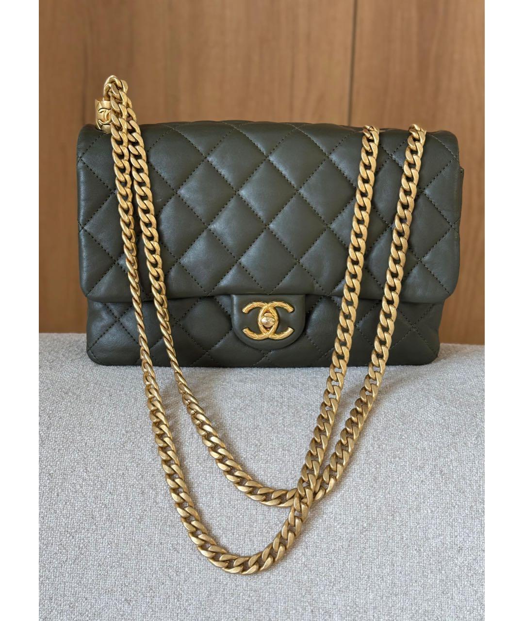 CHANEL Кожаная сумка через плечо, фото 2