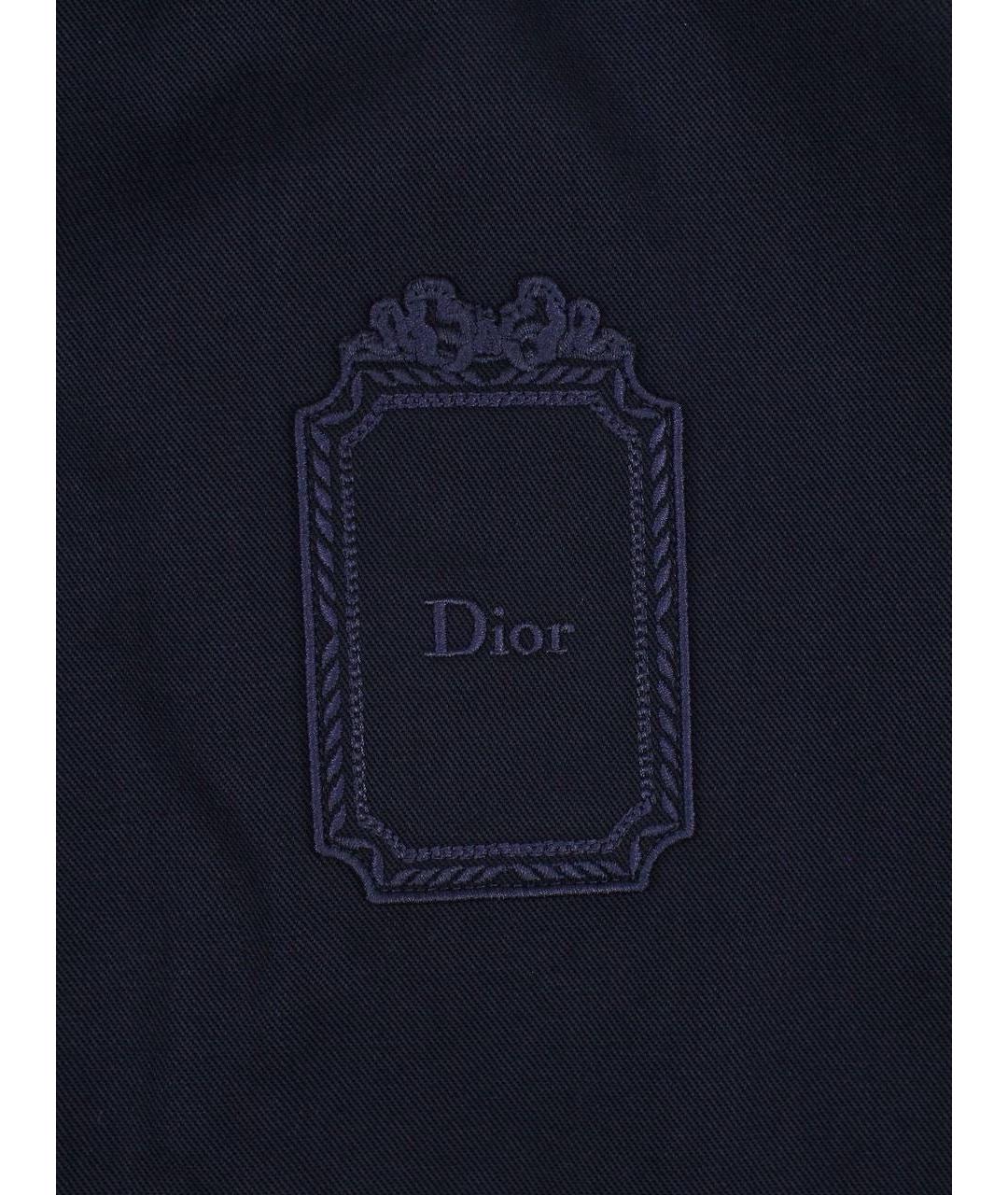 CHRISTIAN DIOR Темно-синяя хлопковая куртка, фото 6