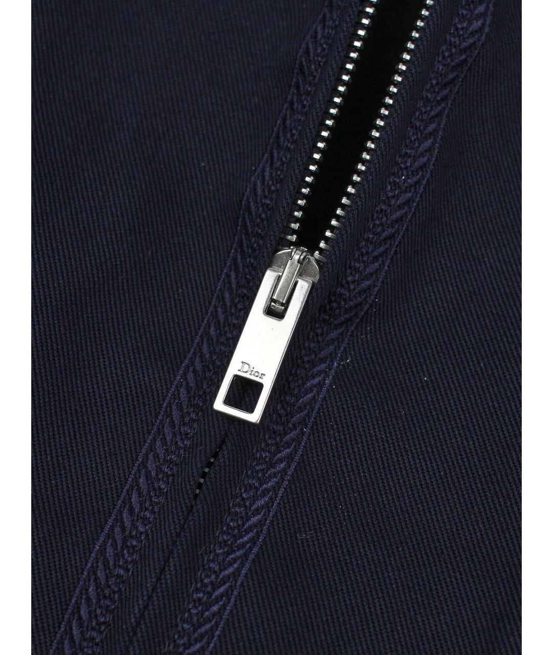 CHRISTIAN DIOR Темно-синяя хлопковая куртка, фото 8