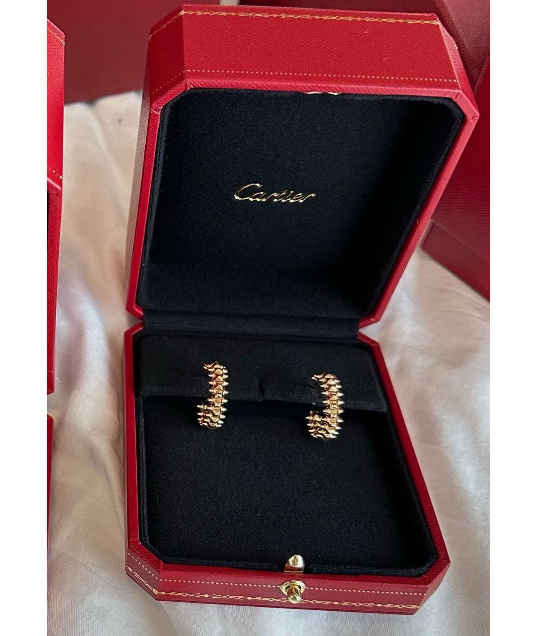 CARTIER Розовые серьги из розового золота, фото 2