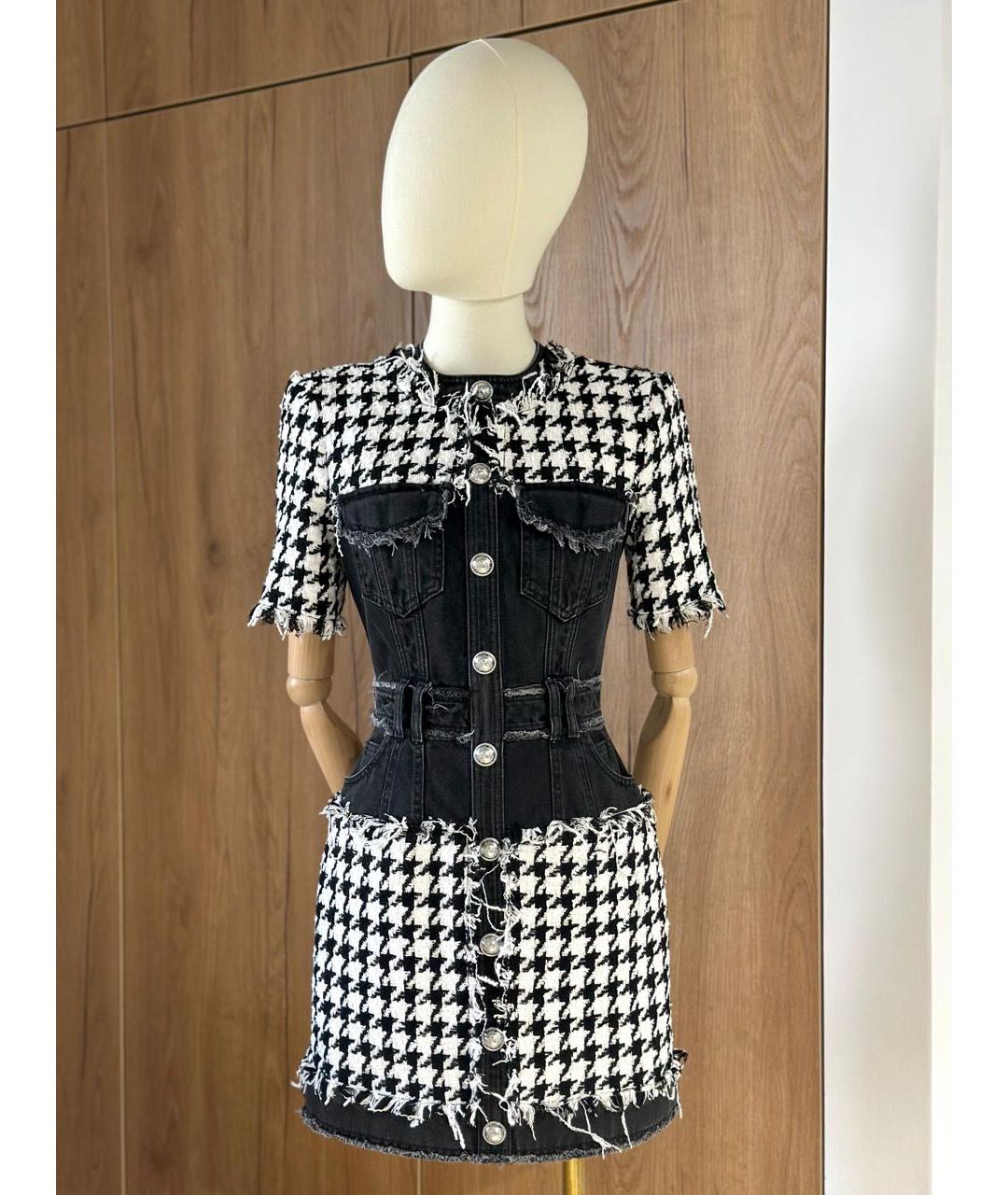 BALMAIN Мульти повседневное платье, фото 4