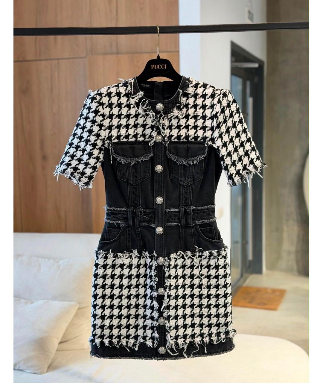 BALMAIN Мульти повседневное платье, фото 5