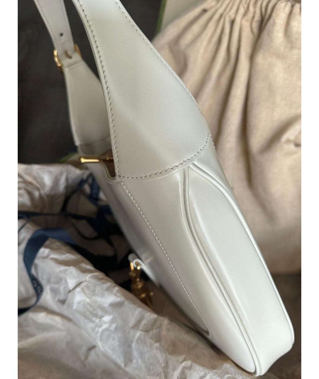 GUCCI Белая кожаная сумка с короткими ручками, фото 5
