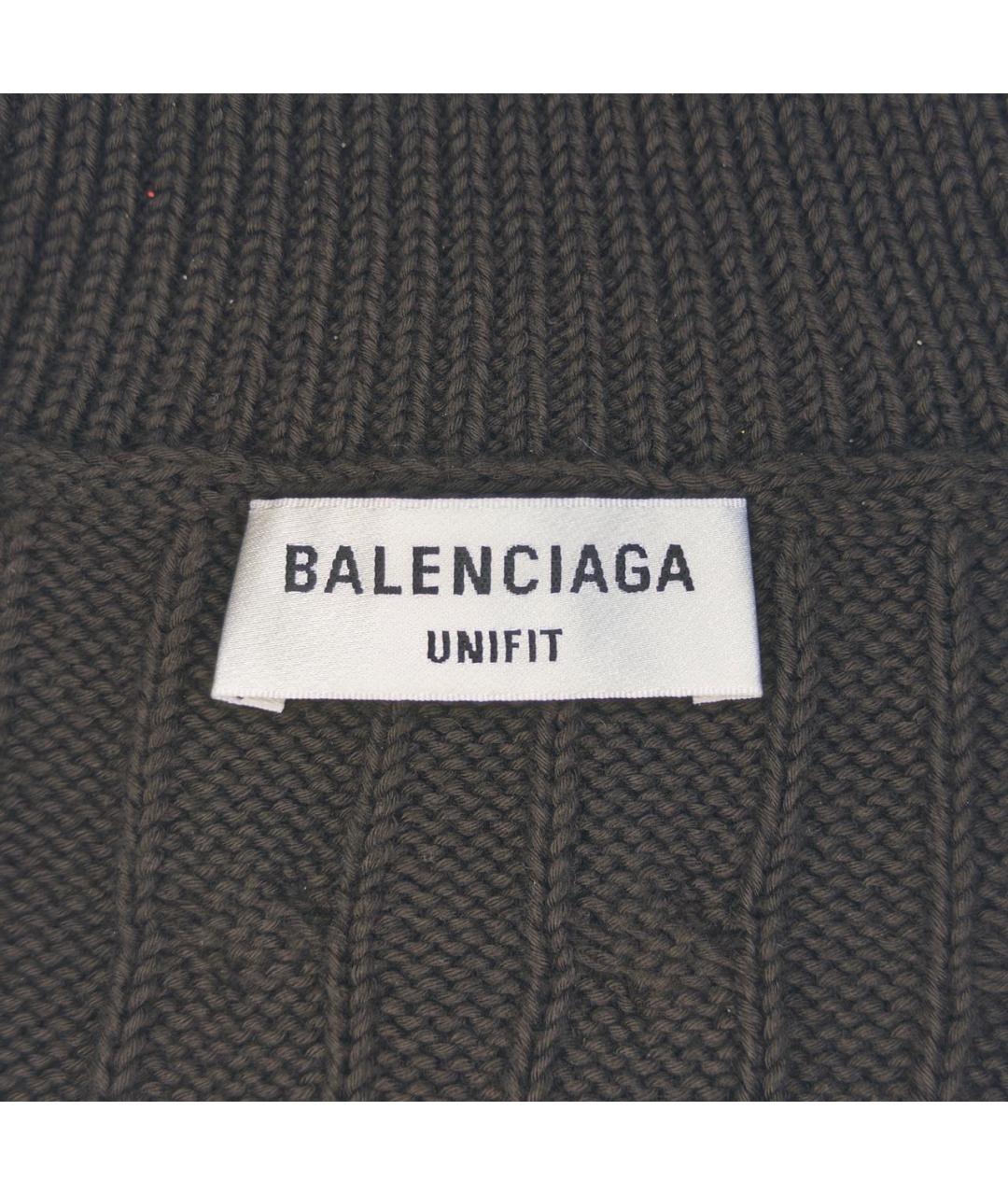 BALENCIAGA Коричневый полиэстеровый джемпер / свитер, фото 4