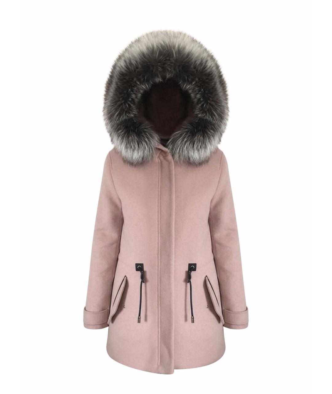 Mackage Розовая шерстяная парка, фото 1