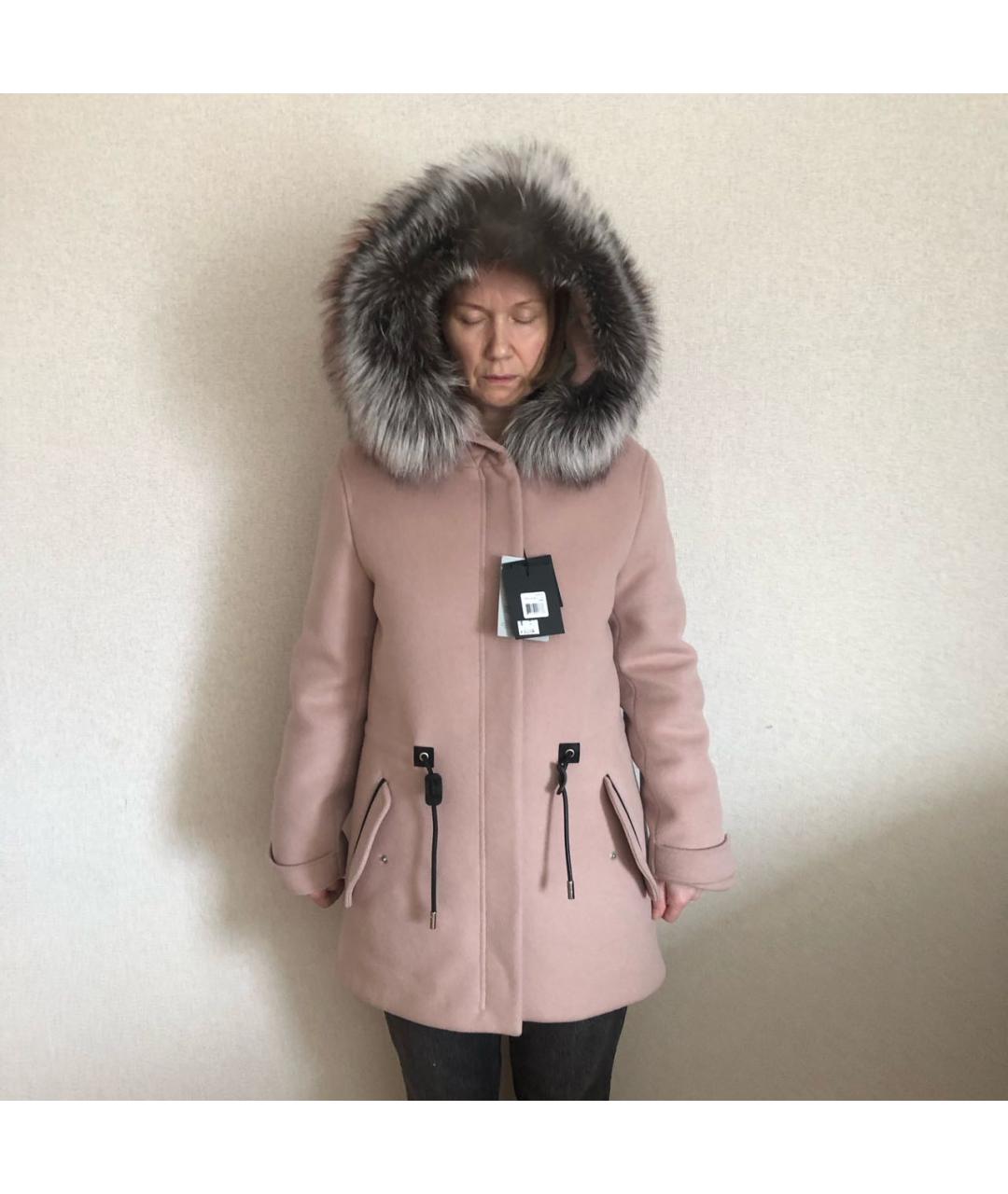 Mackage Розовая шерстяная парка, фото 4