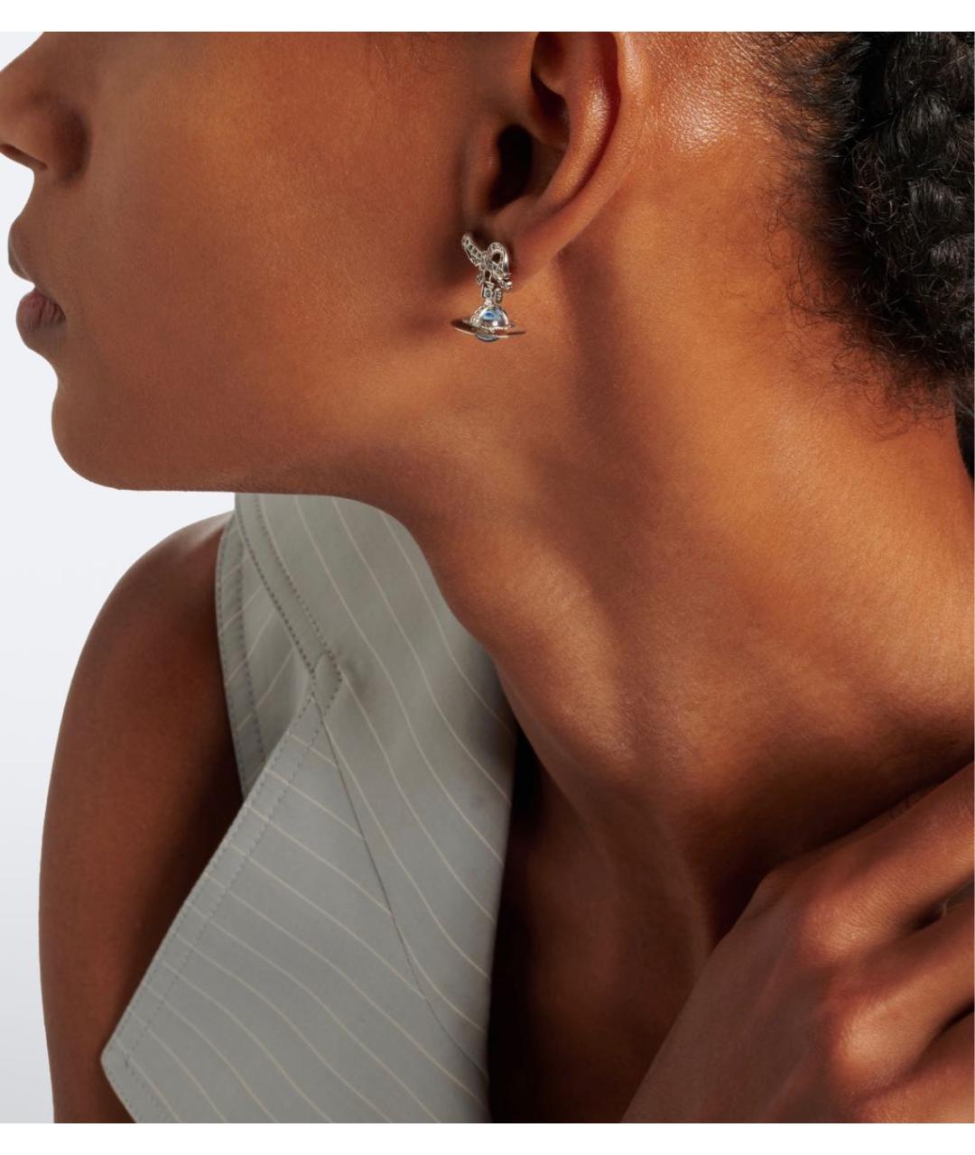 VIVIENNE WESTWOOD Серебряные латунные серьги, фото 2