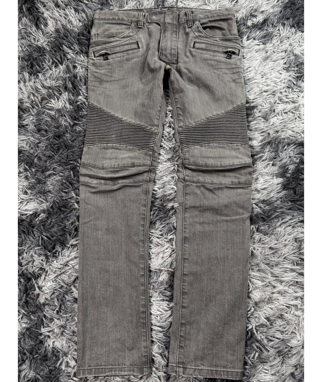 BALMAIN Серые хлопковые джинсы, фото 6