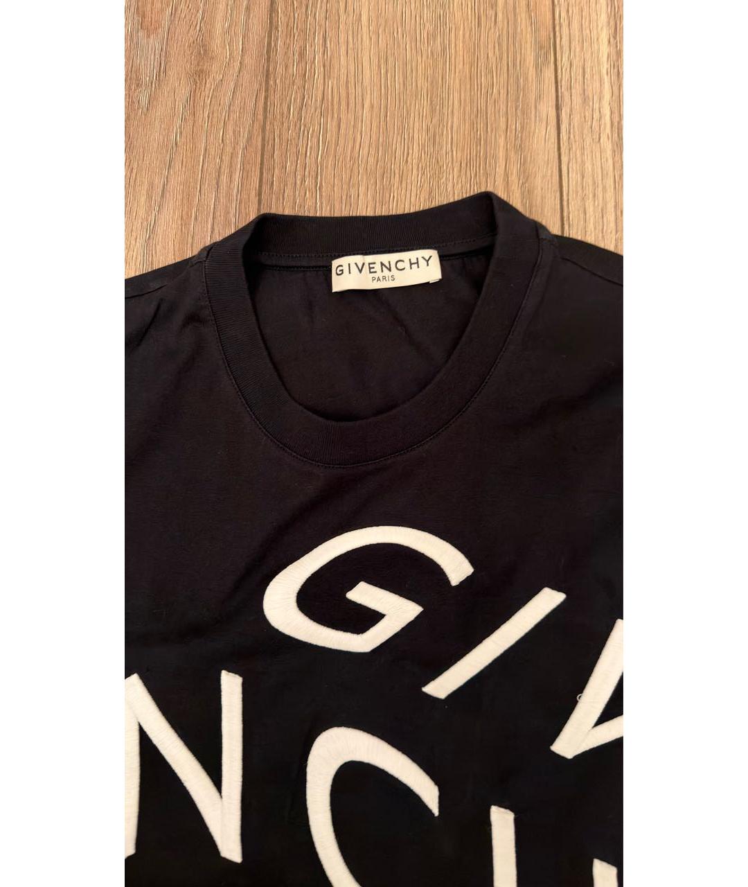 GIVENCHY Черная хлопковая футболка, фото 3
