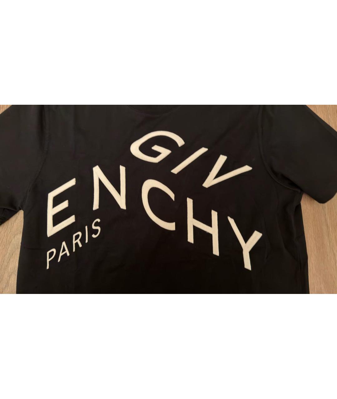 GIVENCHY Черная хлопковая футболка, фото 4