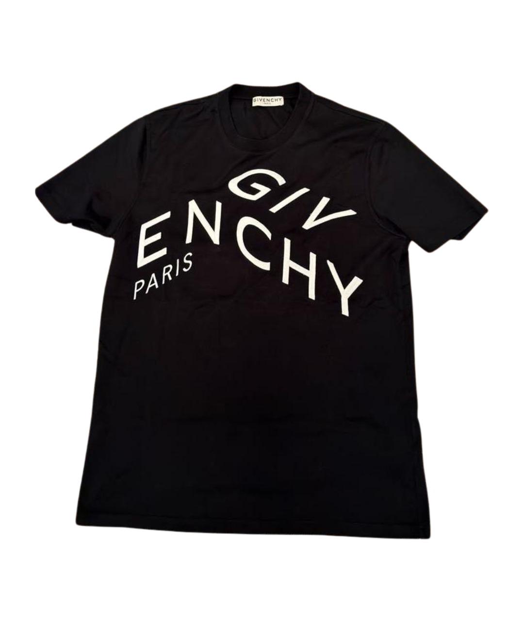 GIVENCHY Черная хлопковая футболка, фото 1
