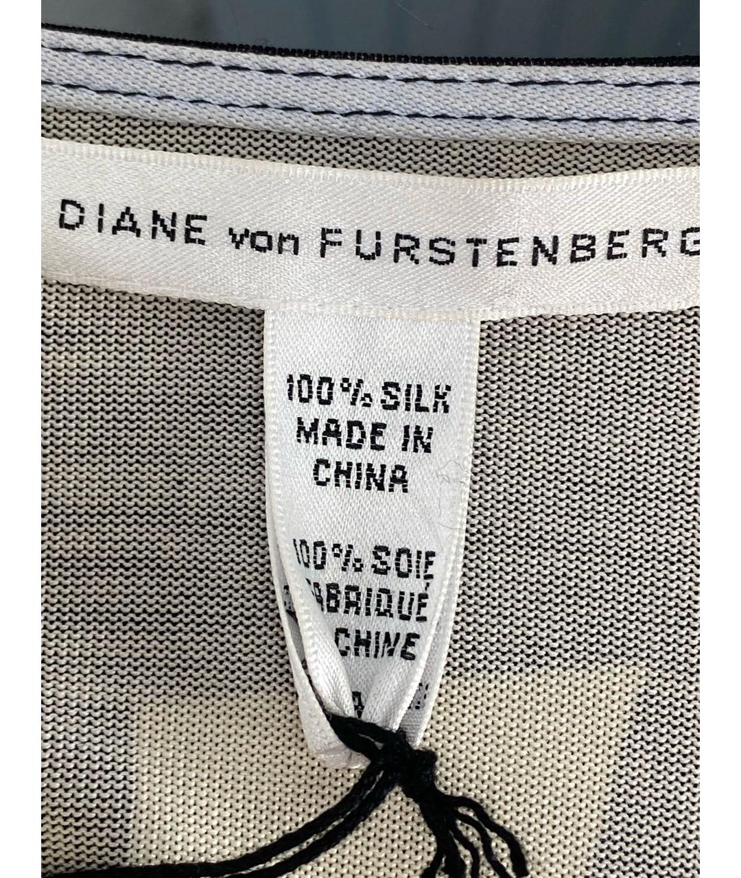 DIANE VON FURSTENBERG Мульти шелковое повседневное платье, фото 3
