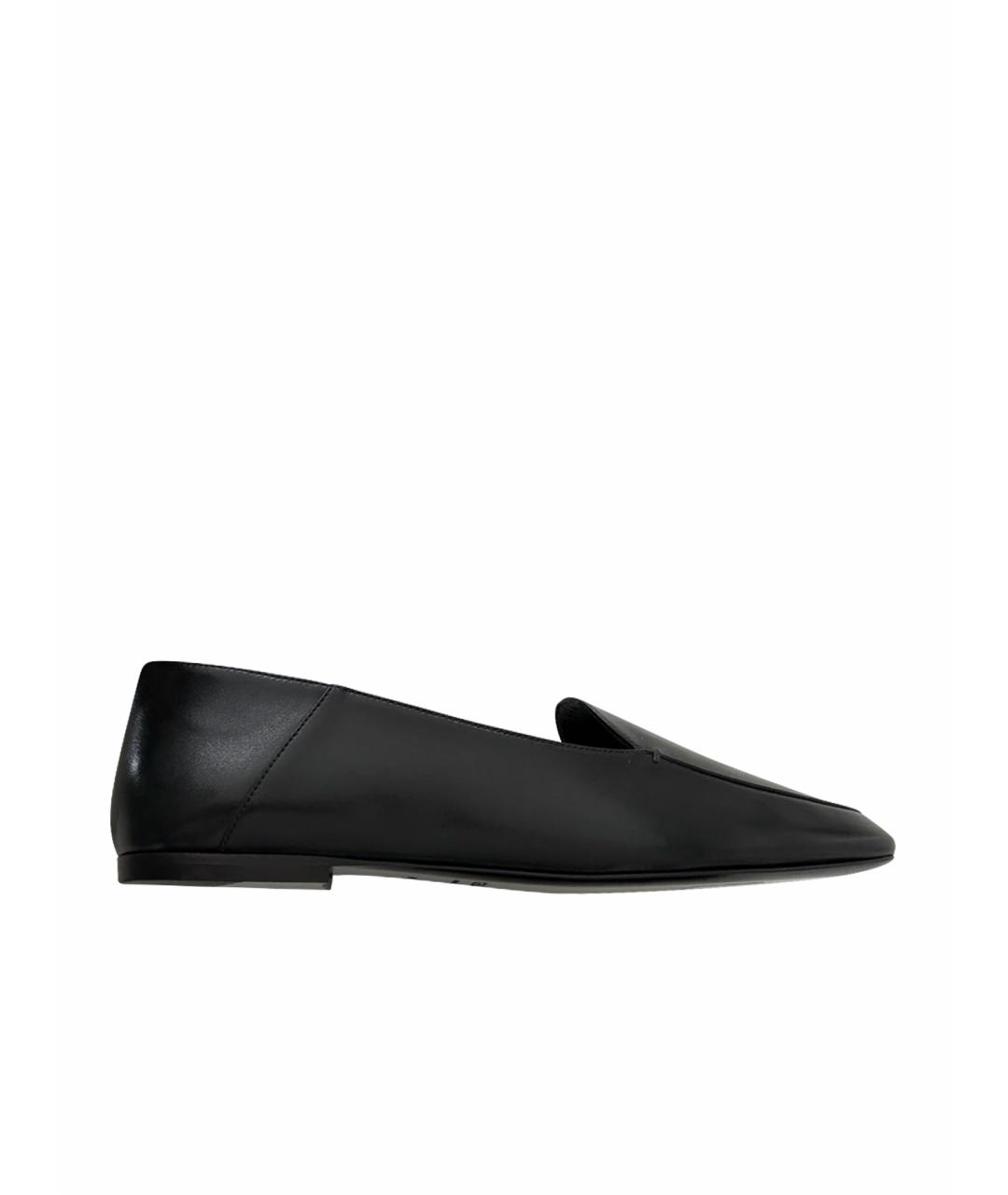 CELINE Черные кожаные лоферы, фото 1
