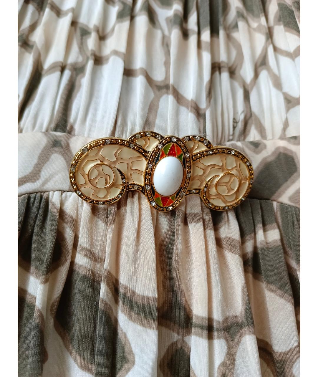 ROBERTO CAVALLI Мульти вискозное коктейльное платье, фото 4