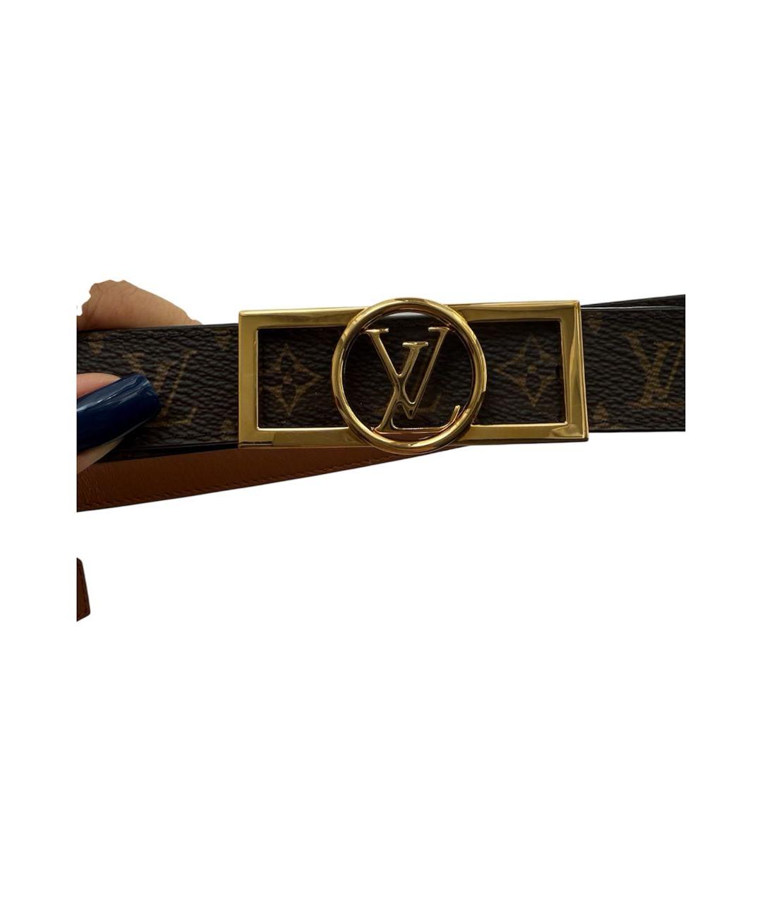 LOUIS VUITTON Коричневый ремень, фото 3