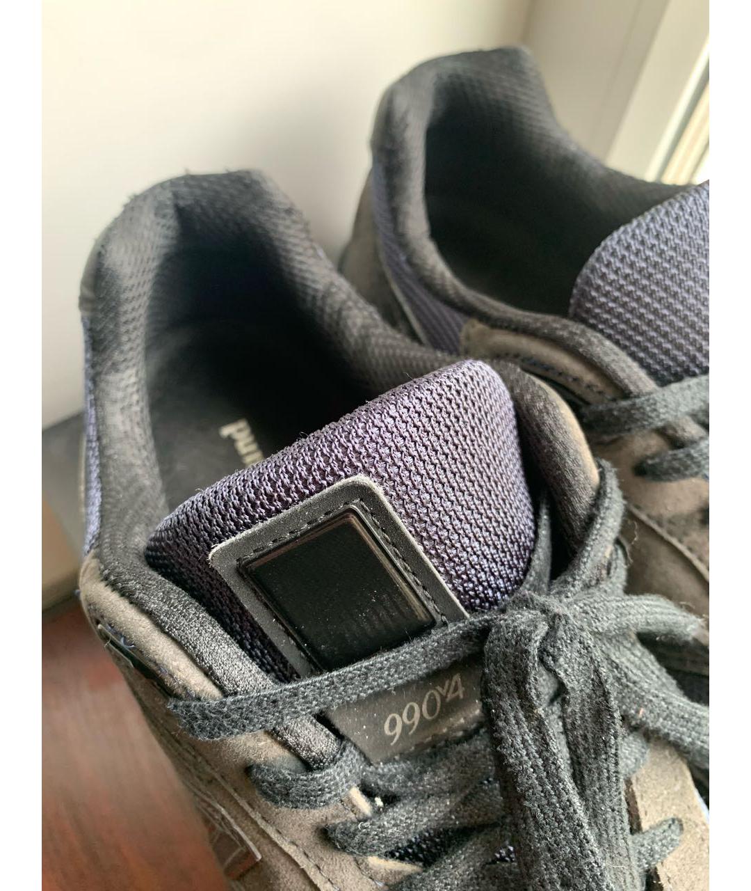 NEW BALANCE Темно-синие замшевые низкие кроссовки / кеды, фото 5