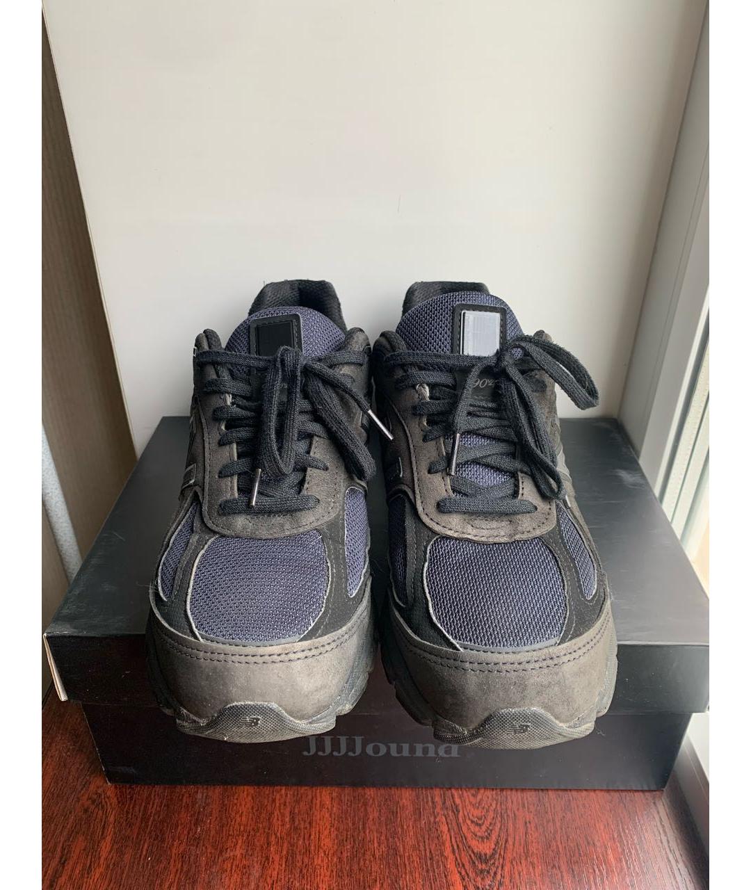 NEW BALANCE Темно-синие замшевые низкие кроссовки / кеды, фото 3
