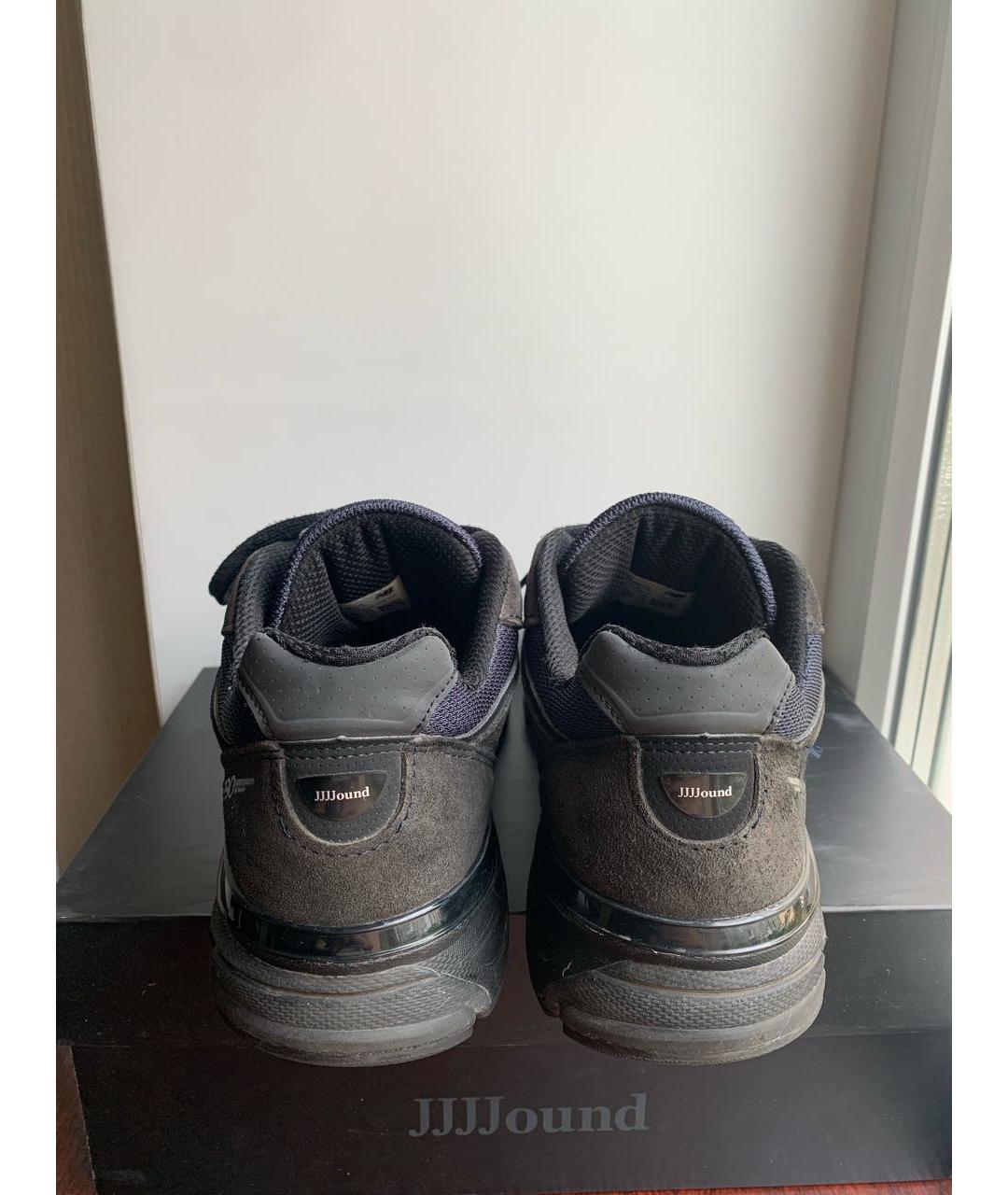 NEW BALANCE Темно-синие замшевые низкие кроссовки / кеды, фото 4