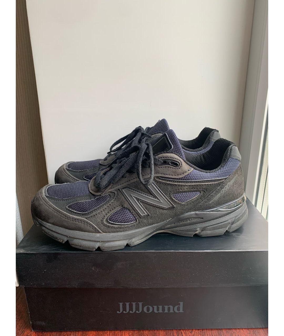 NEW BALANCE Темно-синие замшевые низкие кроссовки / кеды, фото 2