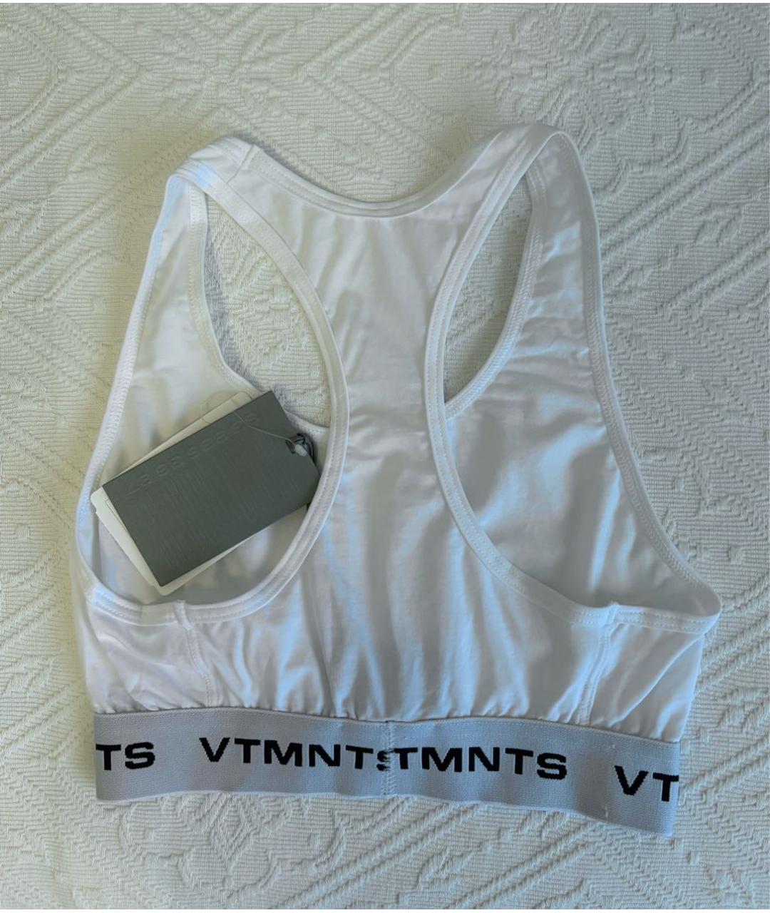VETEMENTS Белая хлопковая майка, фото 2