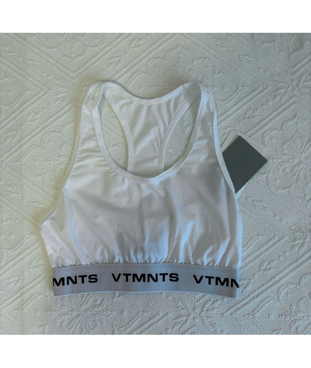 VETEMENTS Белая хлопковая майка, фото 5