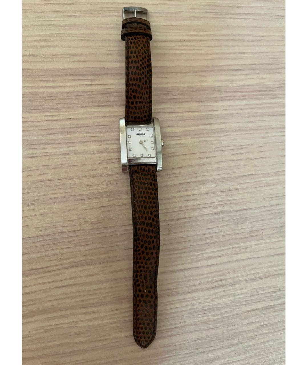 FENDI Серебряные часы, фото 4