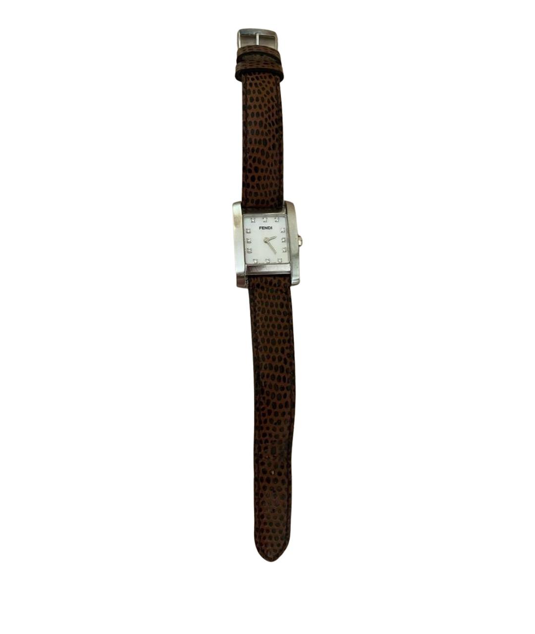 FENDI Серебряные часы, фото 1