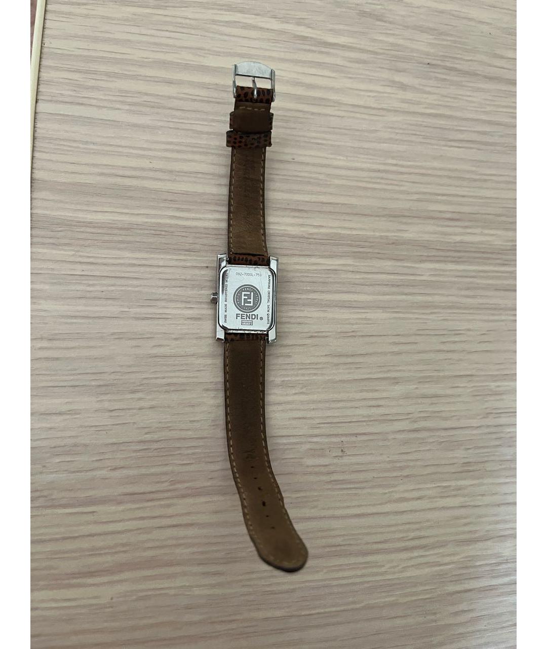 FENDI Серебряные часы, фото 2