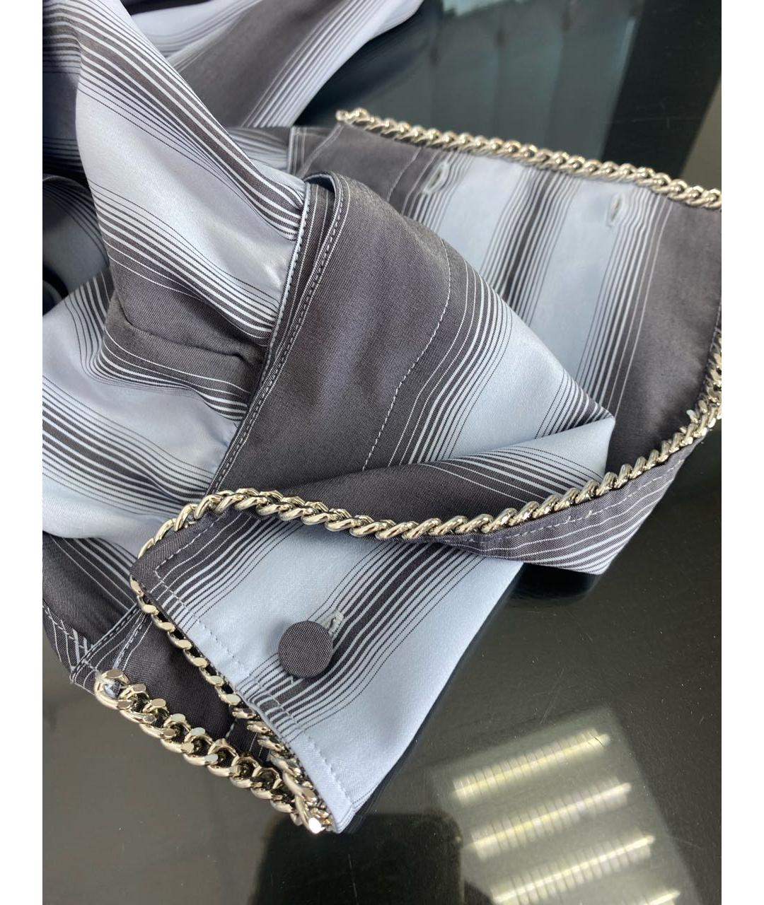 MAX MARA Голубая шелковая блузы, фото 4