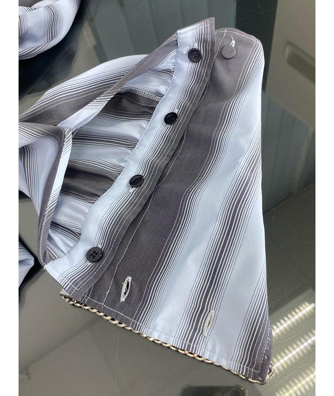 MAX MARA Голубая шелковая блузы, фото 5