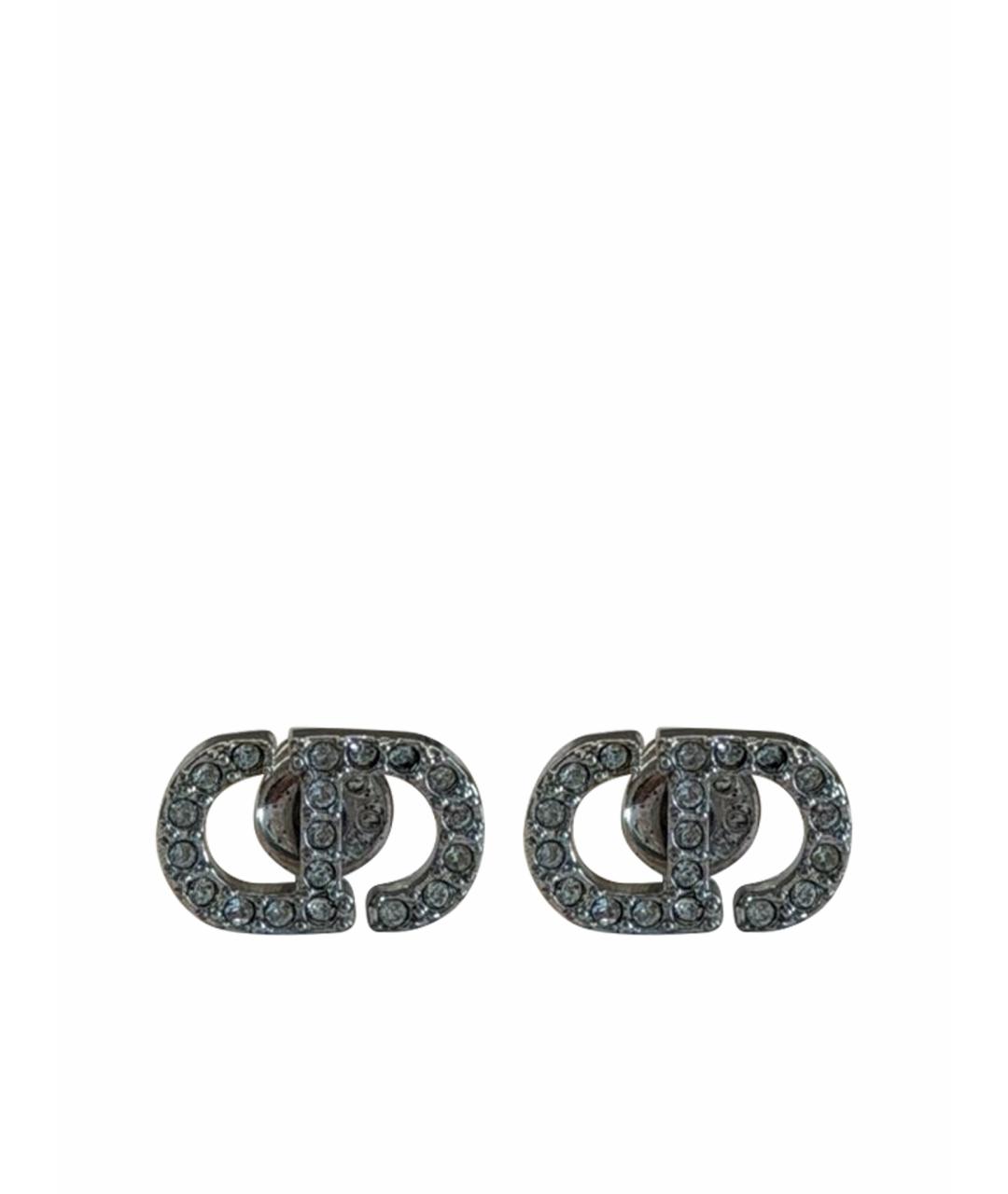 CHRISTIAN DIOR Серебряные латунные серьги, фото 1