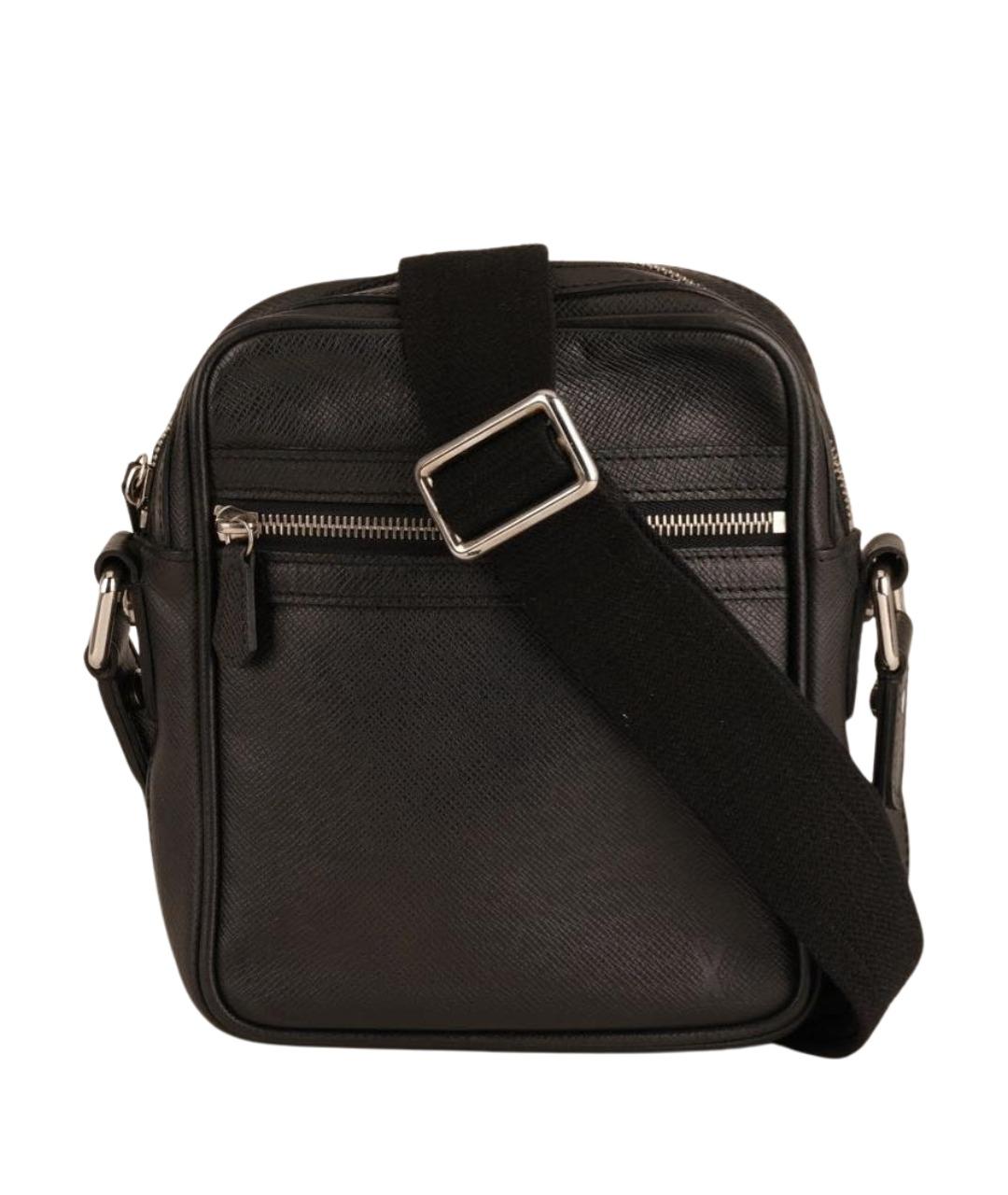 LOUIS VUITTON Черная кожаная сумка на плечо, фото 1