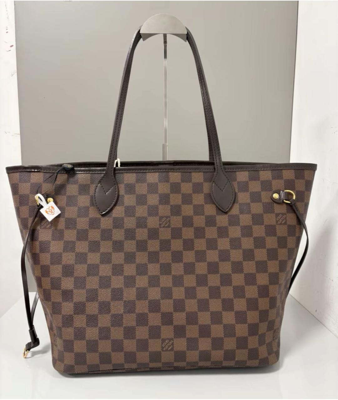 LOUIS VUITTON Коричневая сумка тоут из канвы, фото 2