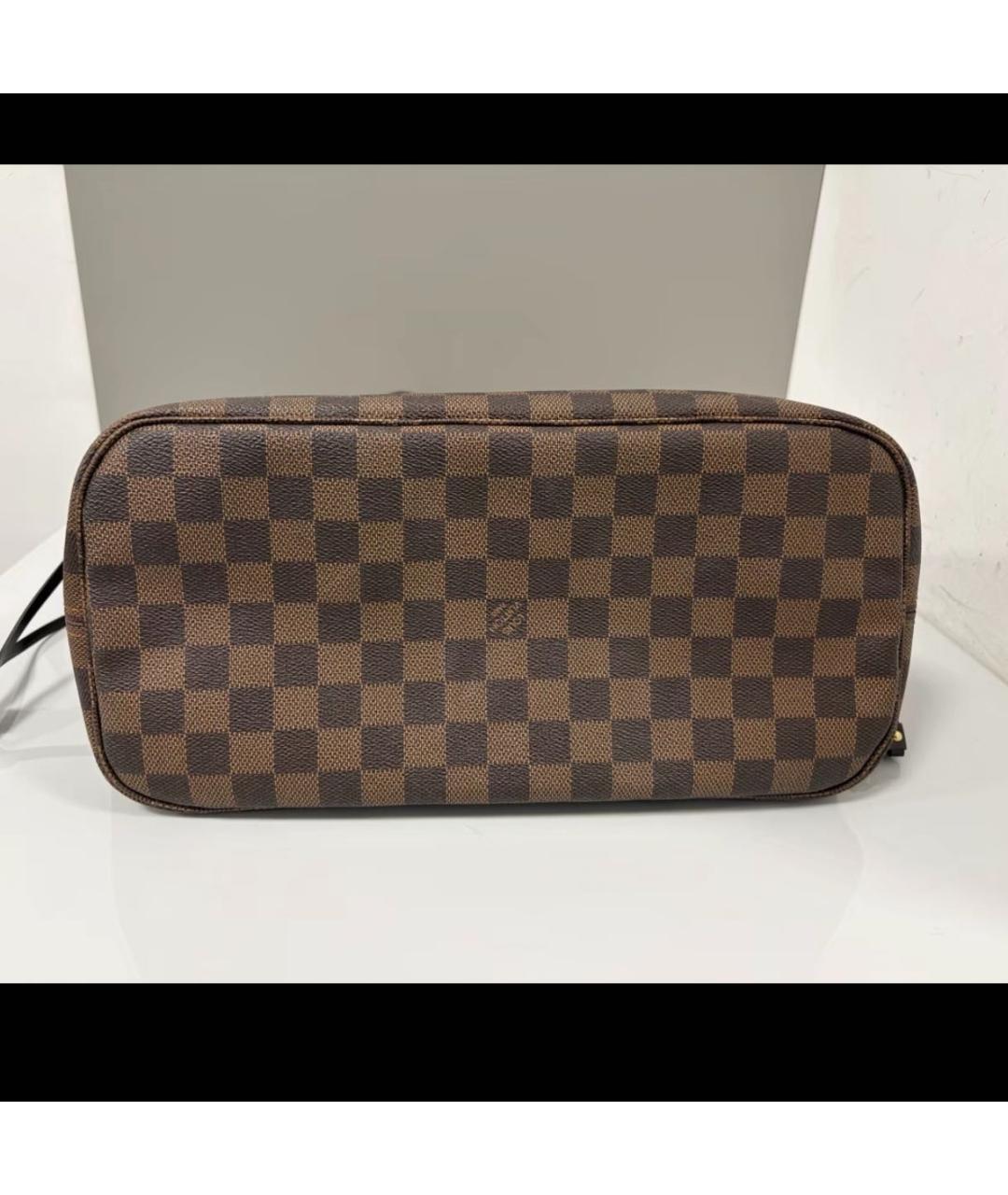 LOUIS VUITTON Коричневая сумка тоут из канвы, фото 4