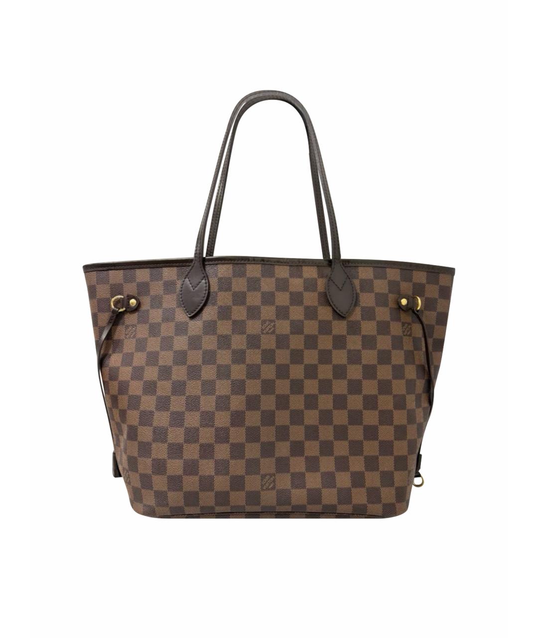 LOUIS VUITTON Коричневая сумка тоут из канвы, фото 1
