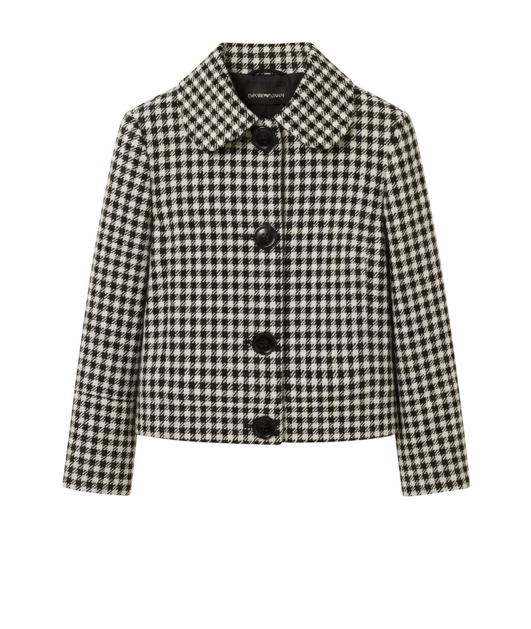 EMPORIO ARMANI Антрацитовый креповый жакет/пиджак, фото 1