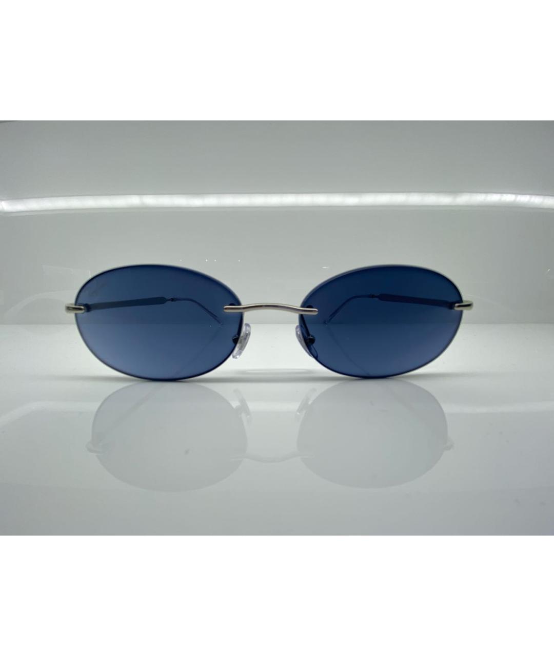 RAY BAN Серебряные металлические солнцезащитные очки, фото 4