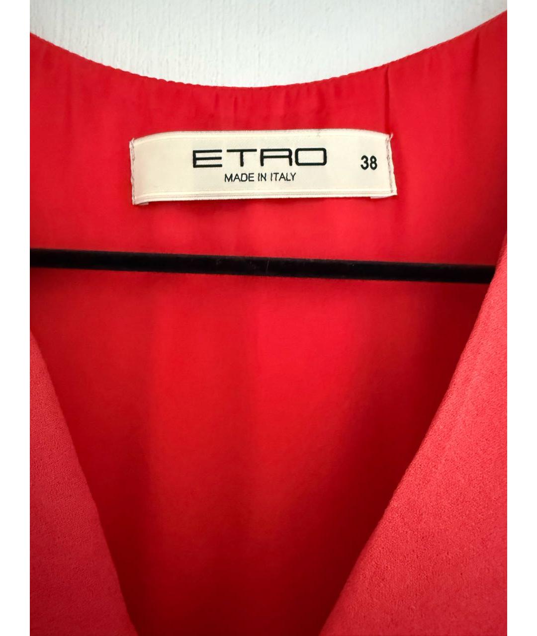 ETRO Красное коктейльное платье, фото 3