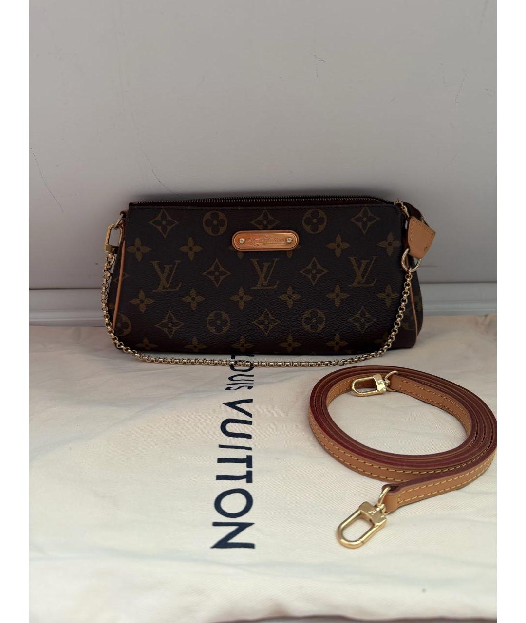 LOUIS VUITTON Коричневая сумка с короткими ручками из канвы, фото 9