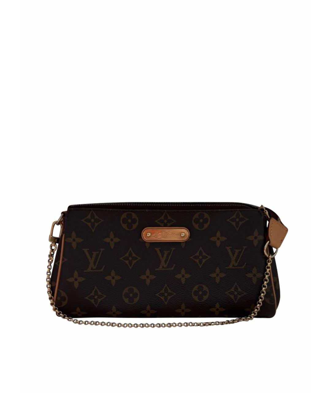 LOUIS VUITTON Коричневая сумка с короткими ручками из канвы, фото 1