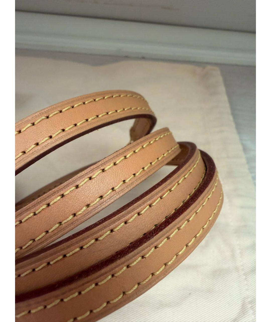 LOUIS VUITTON Коричневая сумка с короткими ручками из канвы, фото 8