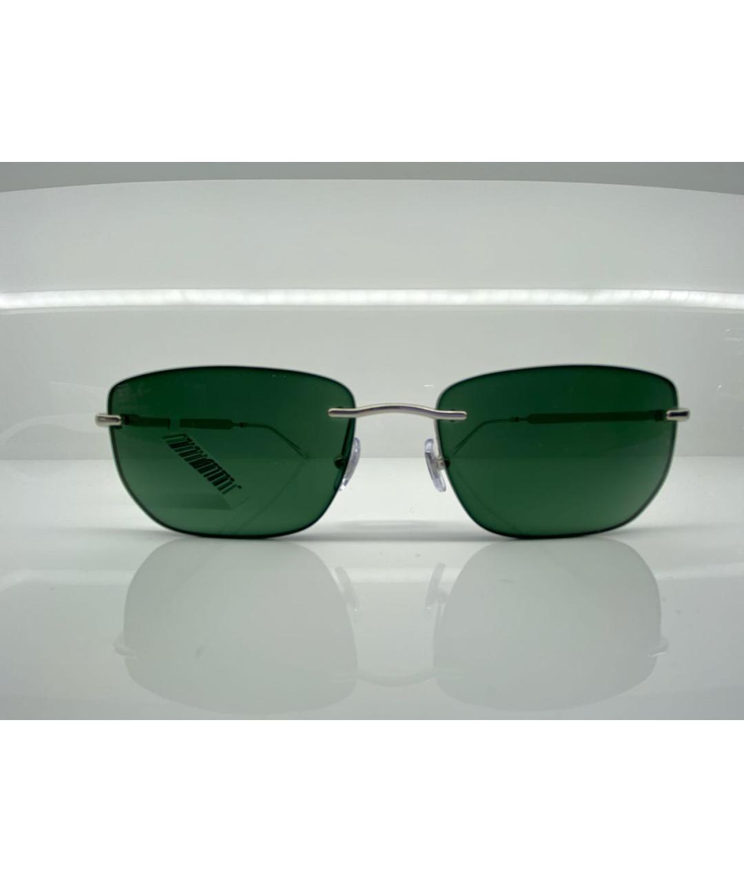 RAY BAN Серебряные металлические солнцезащитные очки, фото 4