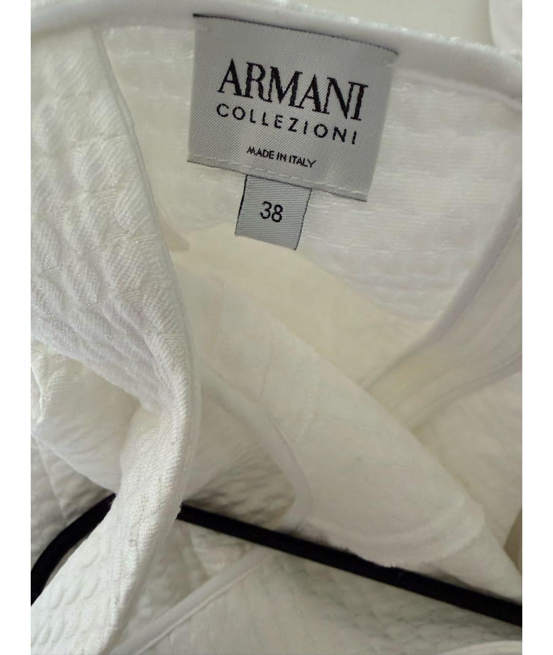 ARMANI COLLEZIONI Белое коктейльное платье, фото 3